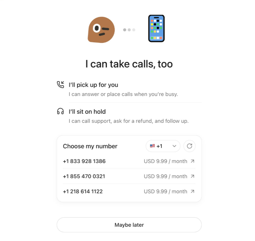 Cue by Manus Review: An AI Personal Agent With Email, a Phone Number, and a Wallet — illustration 2