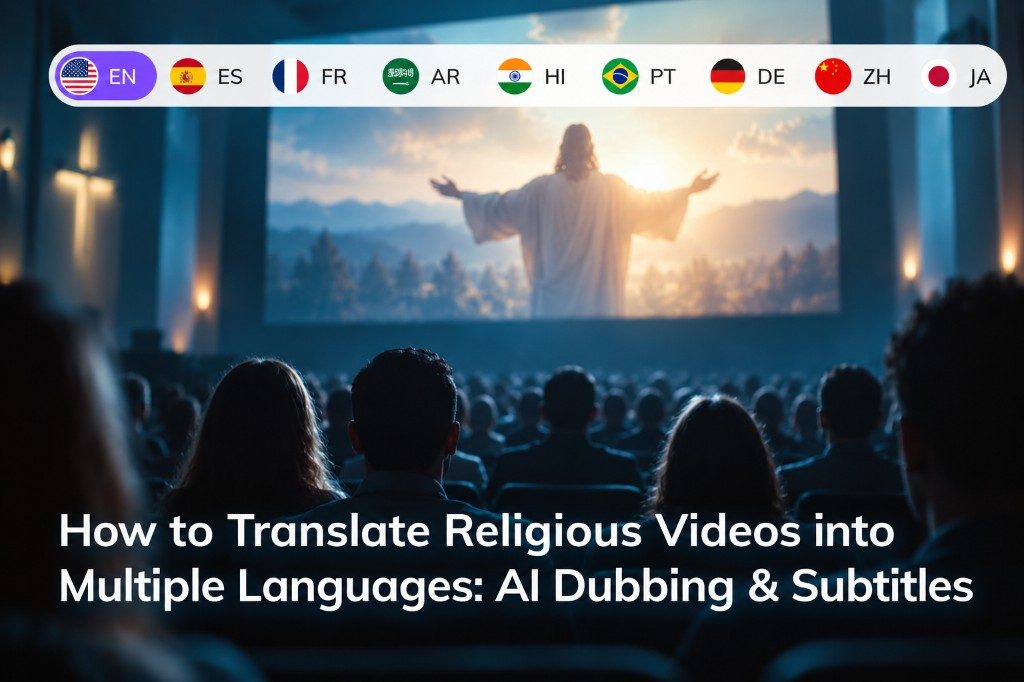 How to Translate Religious Videos into Multiple Languages: AI Dubbing & Subtitles