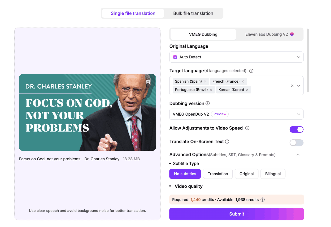 How to Translate Religious Videos into Multiple Languages: AI Dubbing & Subtitles — illustration 2