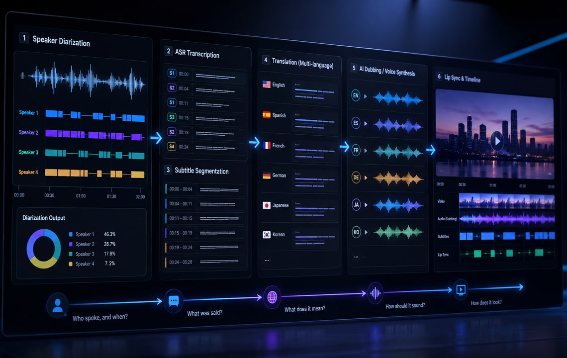 Speaker Diarization in Production: Why Optimizing DER Isn’t Enough for AI Video Localization