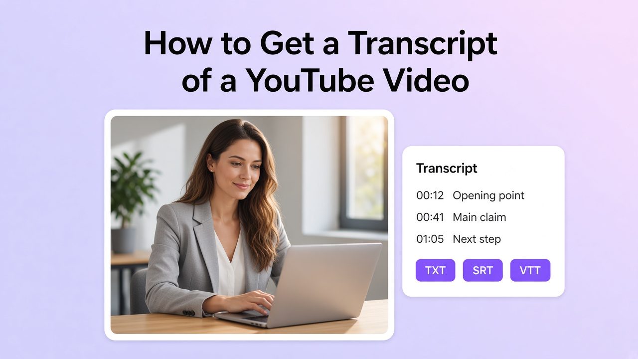 How to Get a Transcript of a YouTube Video
