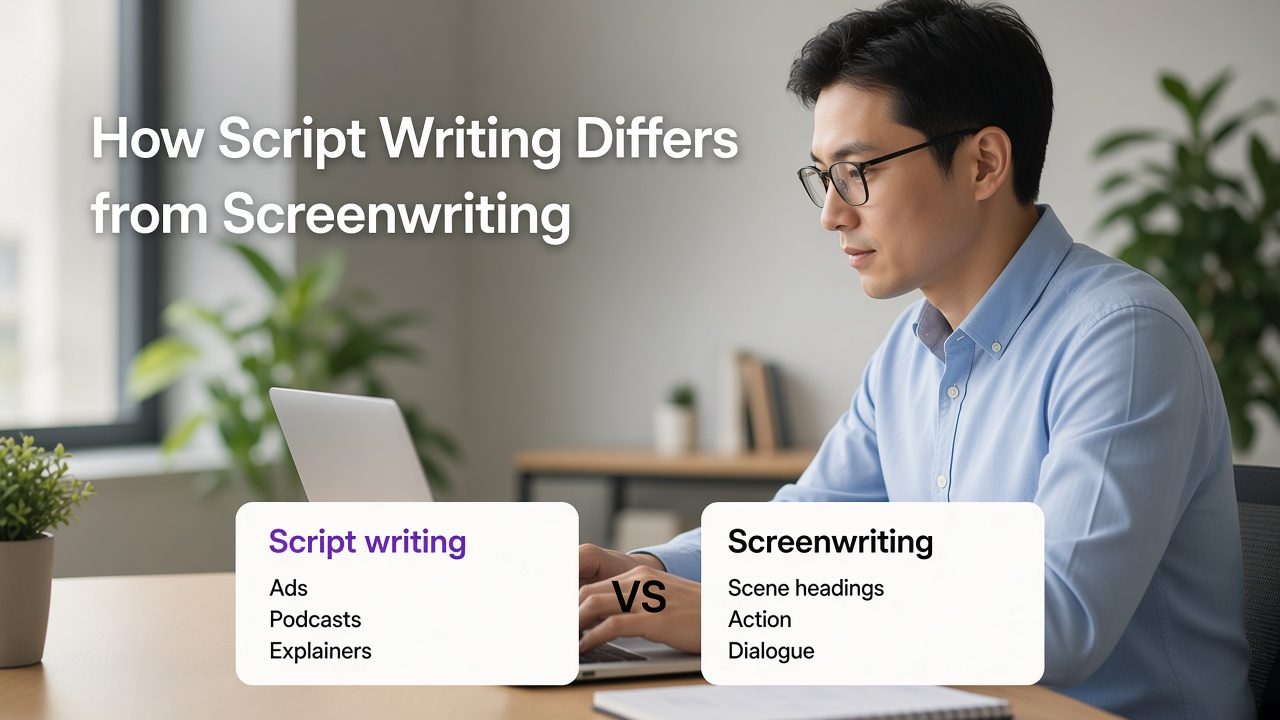 How Script Writing Differs from Screenwriting