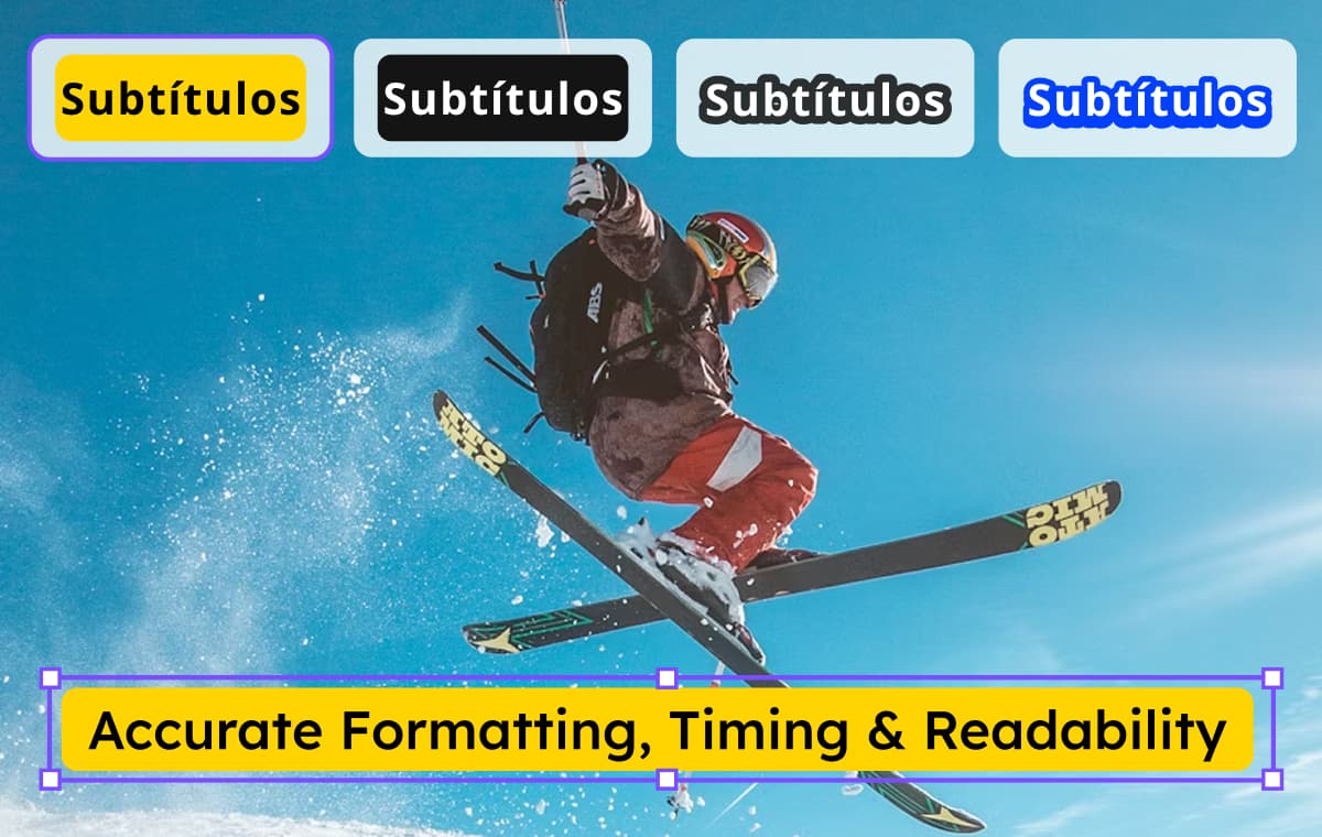 正確なフォーマット、タイミング、そして読みやすさ