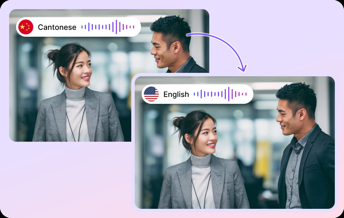 Cantonese to English Voice Translator with 170+ Language Options