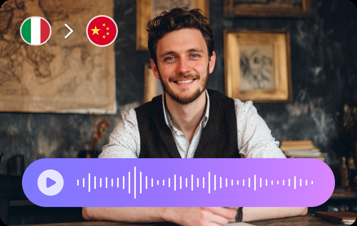 Traduzione fluida di audio e video dal tedesco all’italiano