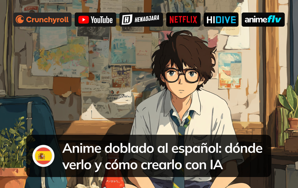 Anime in Spanish Dub: Where to Watch and How to Create It with AI
