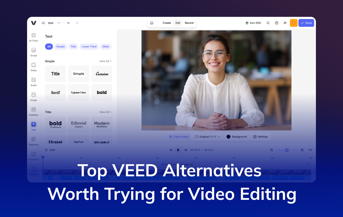 VEED Alternatives Worth Trying in 2026