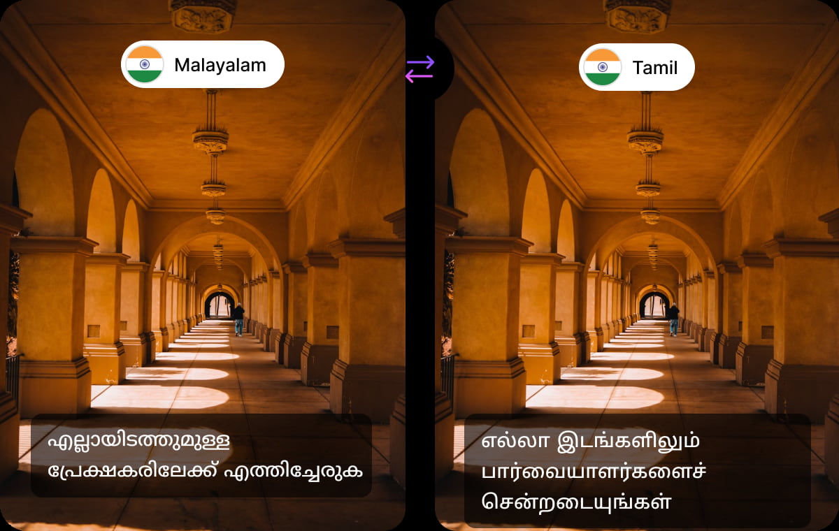 Flexible Tamil Editing & Instant Updates