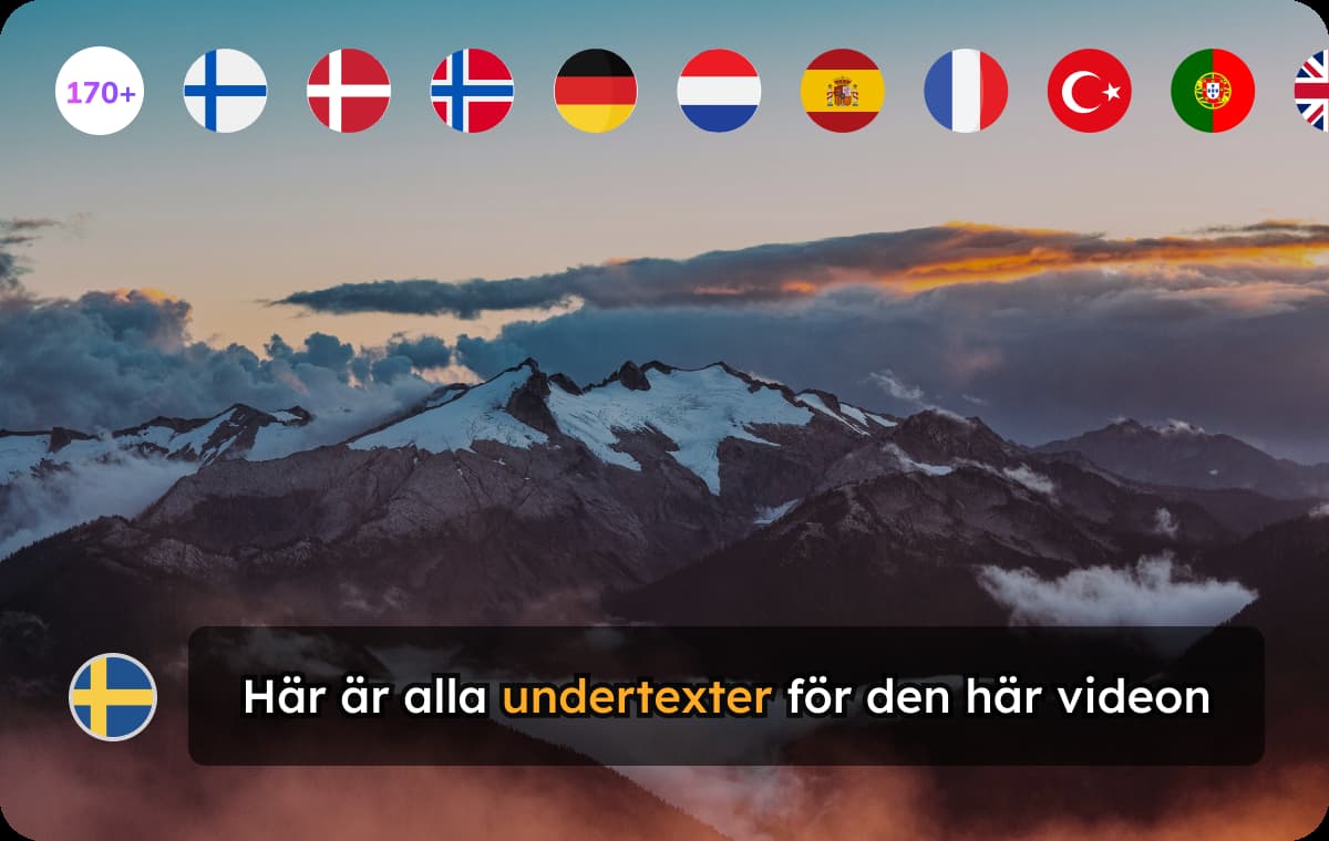 Create Accurate Swedish Subtitles in Seconds