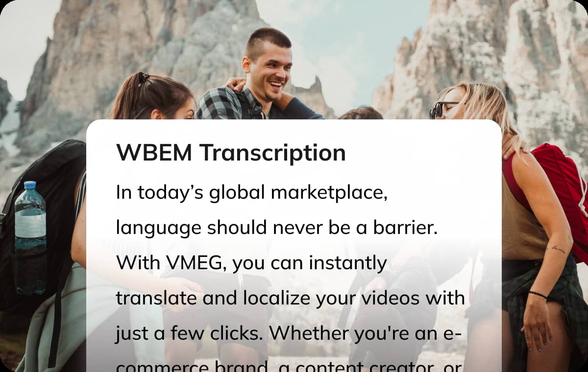 Accurate WBEM Transcription, Word for Word