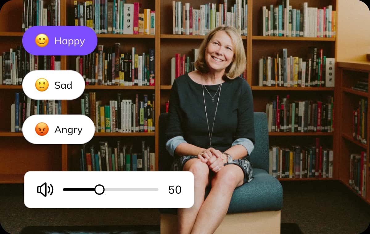 Customizable Audio with Volume & Emotion Control