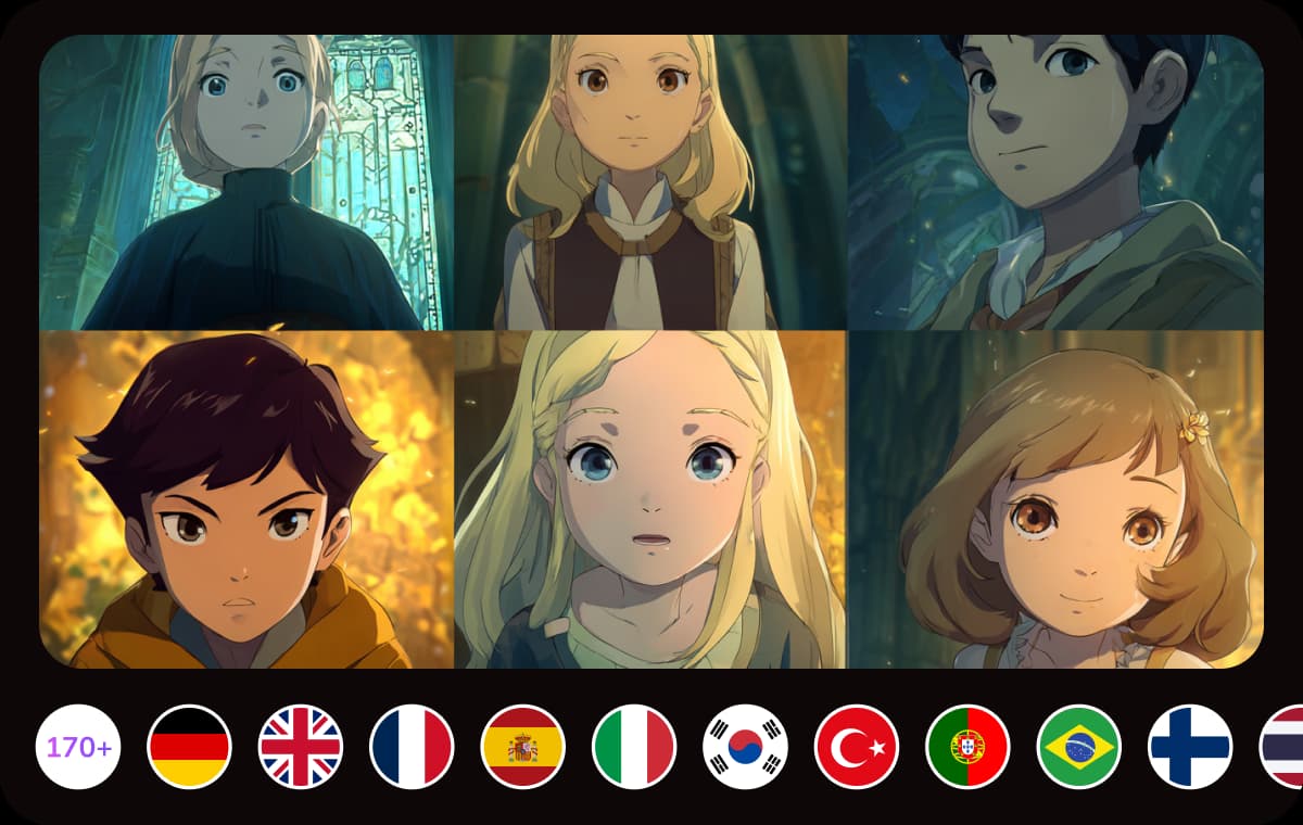 Batch Anime Video Translation in 170+ Languages