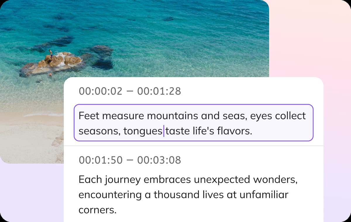 Clean, Accurate Transcriptions – Ready for Editing