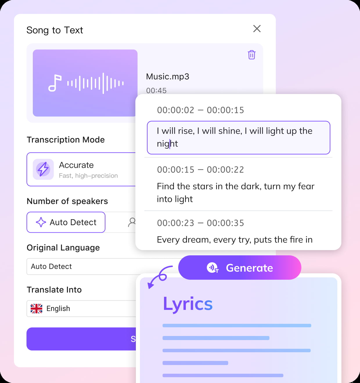 How to Convert Song to Text
