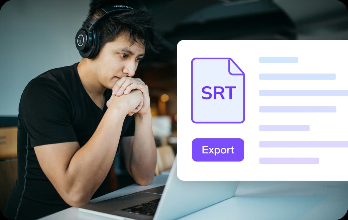 Export AVI with Subtitles as MP4 or Download SRT