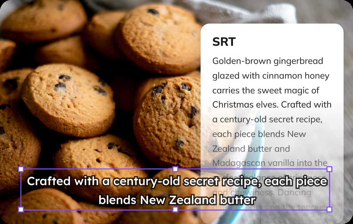 Edit SRT Timing, Text, and Style from Your MOV File in One Place