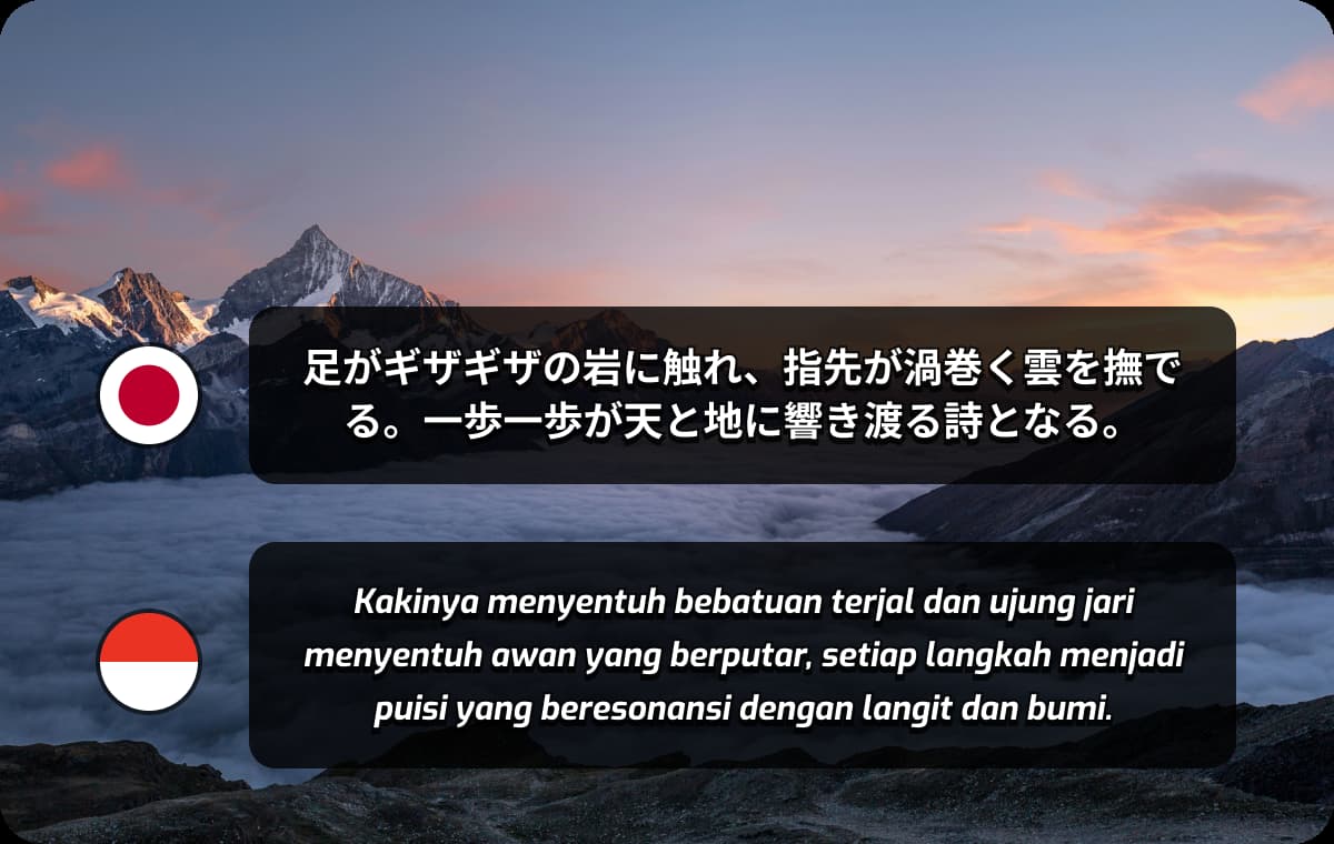 Translate 170+ Languages into Indonesian