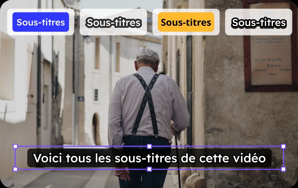 Exportation polyvalente : MP3 ou Sous-titres