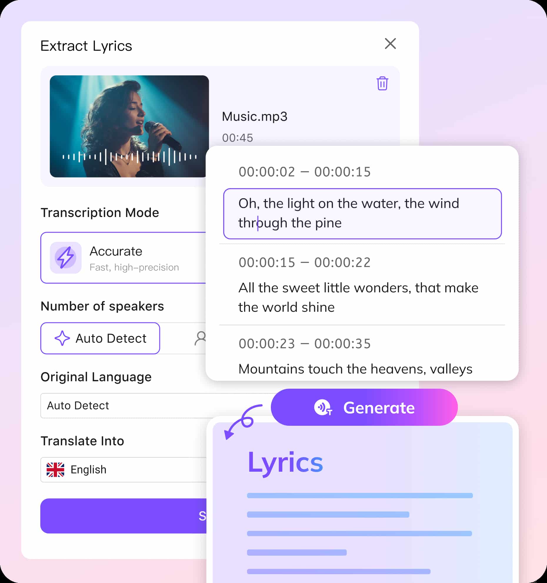 How to Extract Lyrics from a Song with AI
