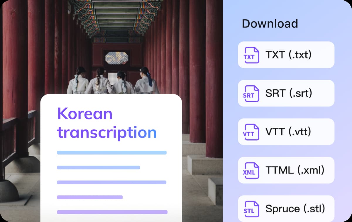 Flexible Formats for Korean Workflow