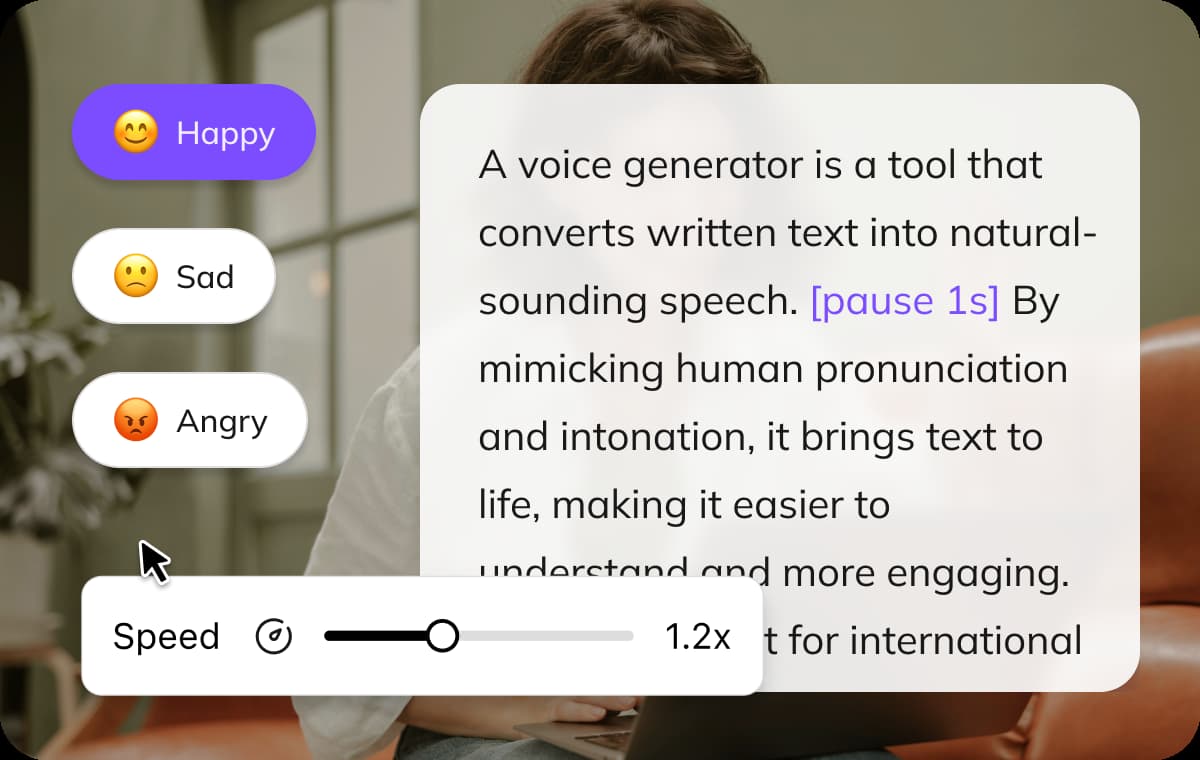 Controle Total: Ajuste de Velocidade, Pausas e Mais