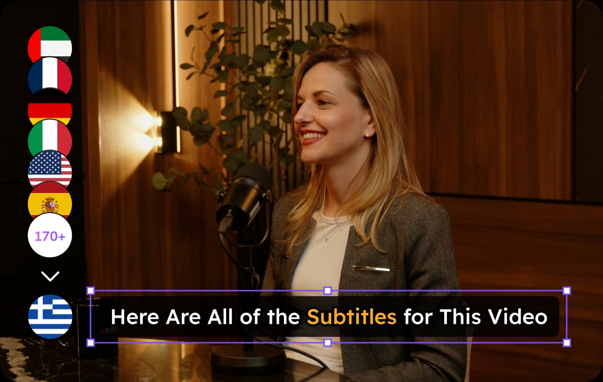 Greek Subtitle from Multiple Languages