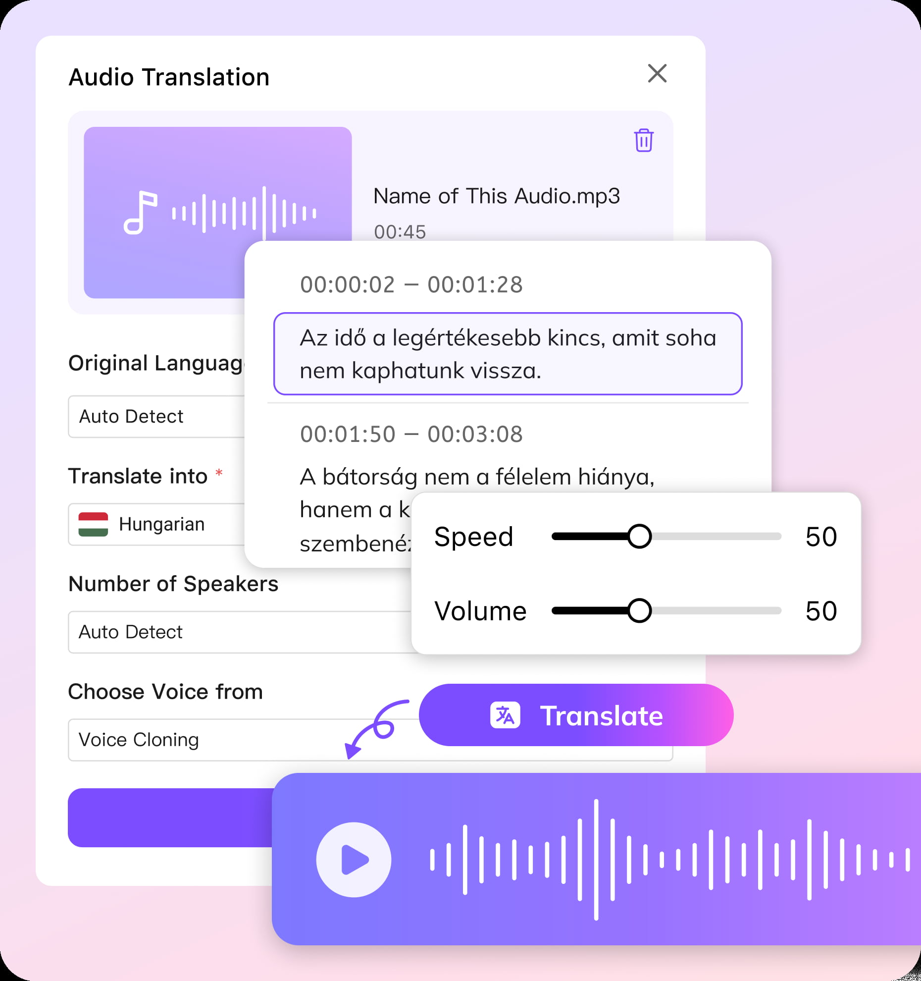 How to Translate English Audio to Hungarian