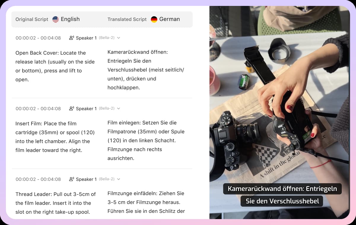 AI Automatic Generation & Translation