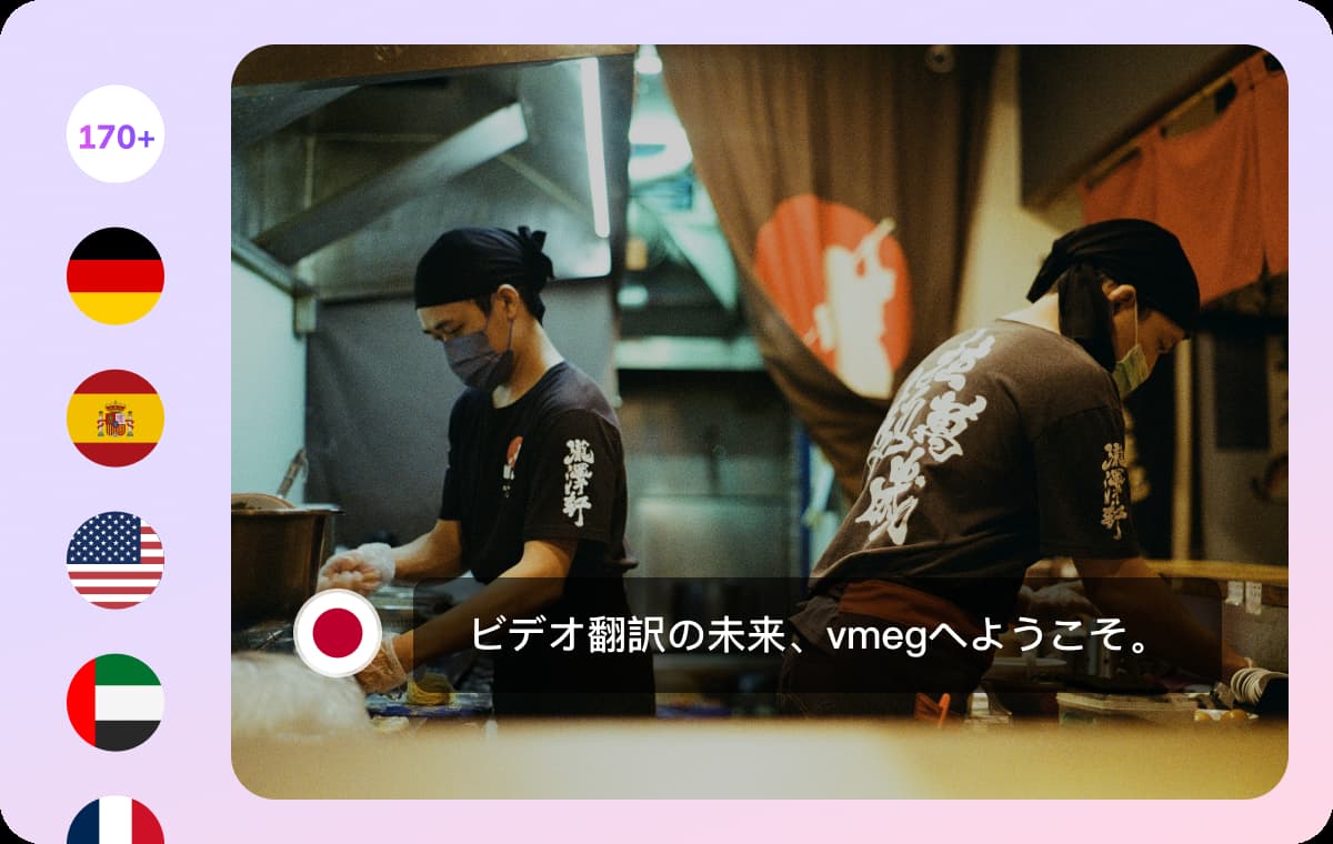 170+ Languages into Japanese Subtitles