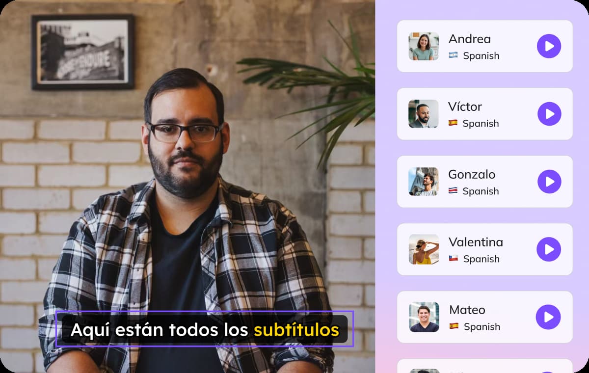 200+ Spanish Voices with Regional Accuracy