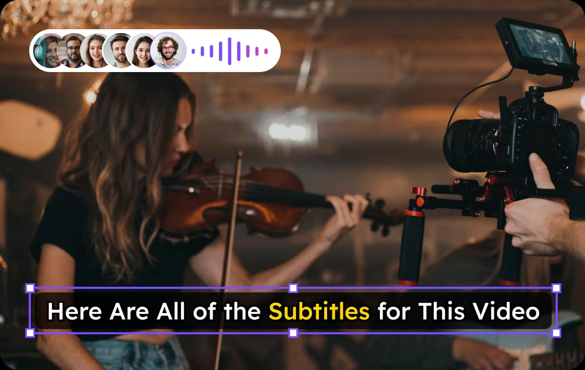 Sous-titres multilingues & transcription haute précision