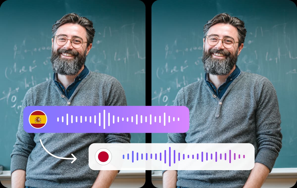 Traducción rápida de español a japonés con audio