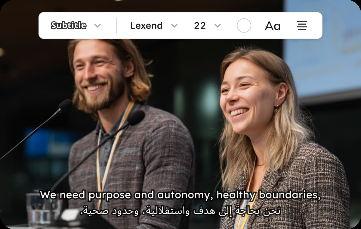 Subtitle Translation with Bilingual Output