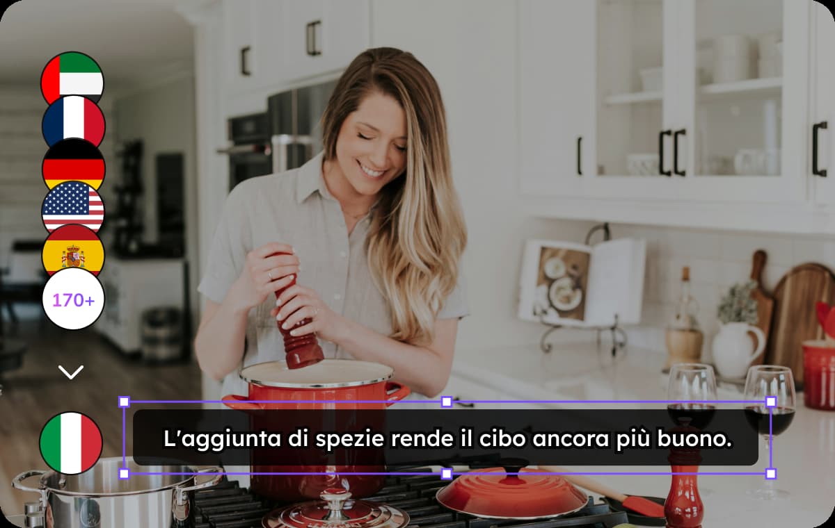 Traduzione dei sottotitoli in modo precisi e flessibili