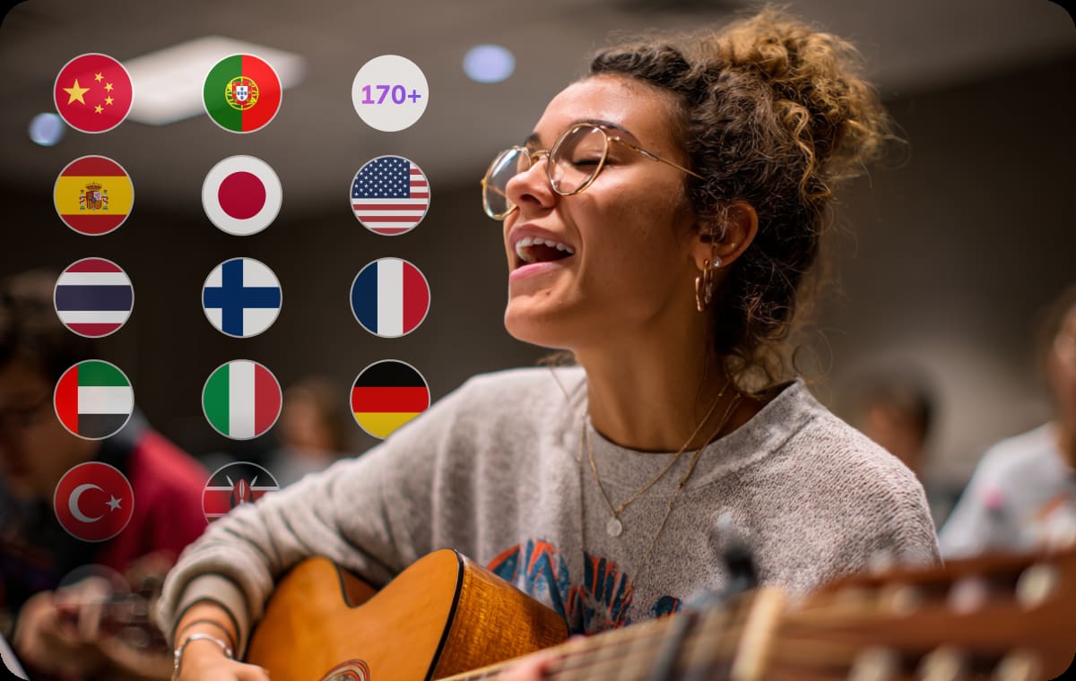 Translate Lyrics into 170+ Languages