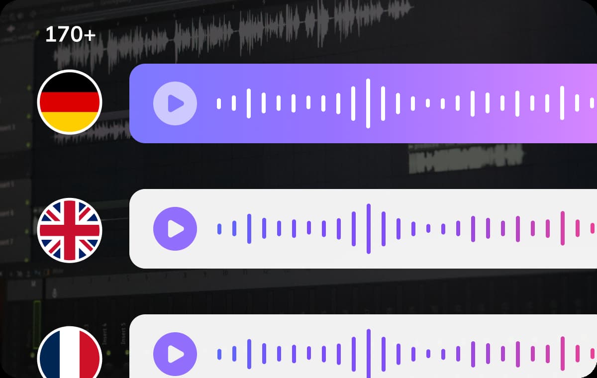 覆盖全球 170+ 语言、方言及多种口音