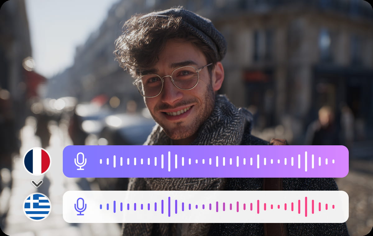Traduction audio français grec avec précision linguistique et culturelle