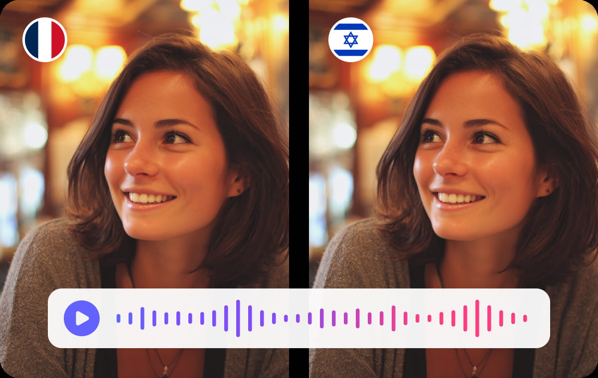 Traducteur audio français hébreu précis et fluide
