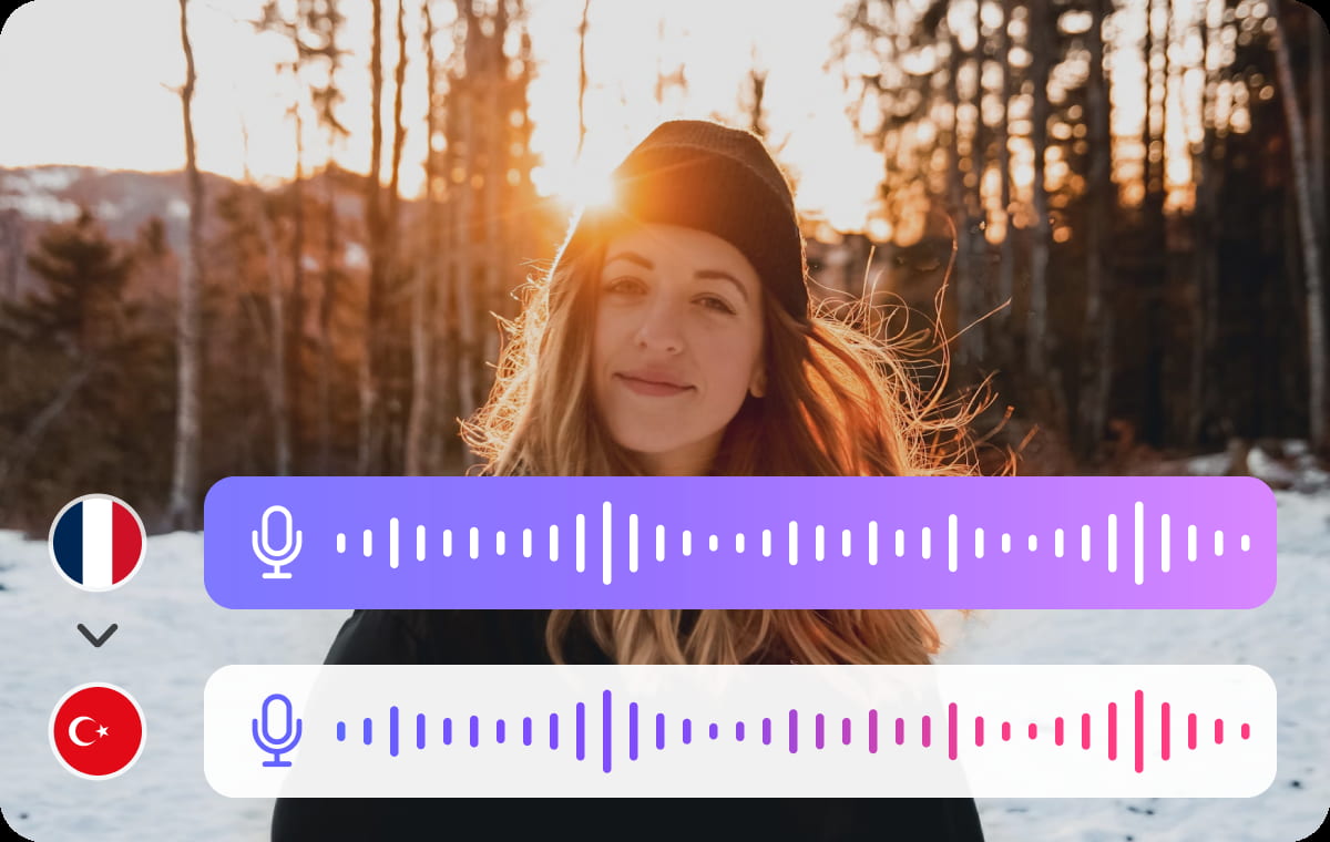 Traduction audio précise du français vers le turc