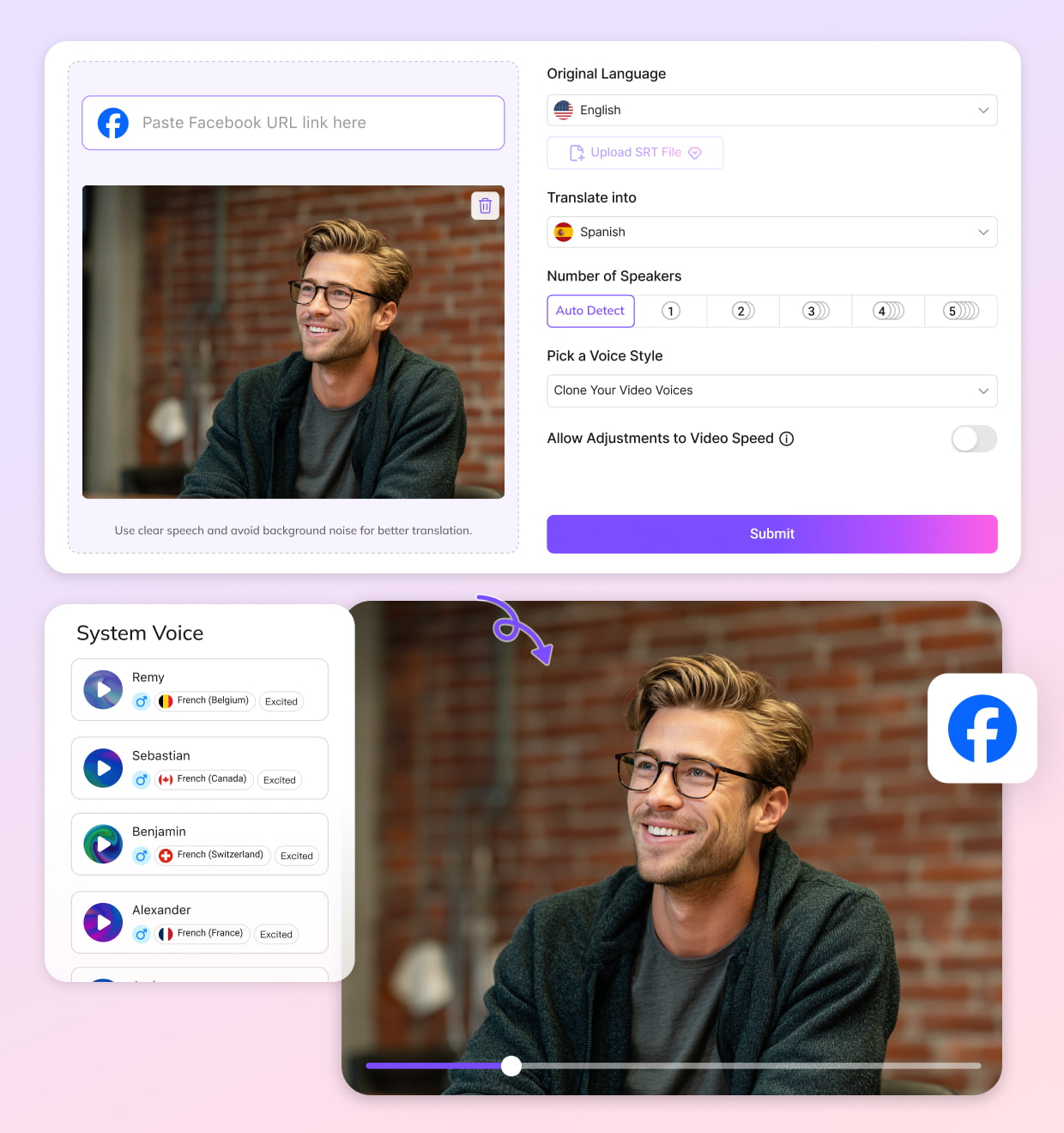How to Translate Facebook Videos Online with VMEG
