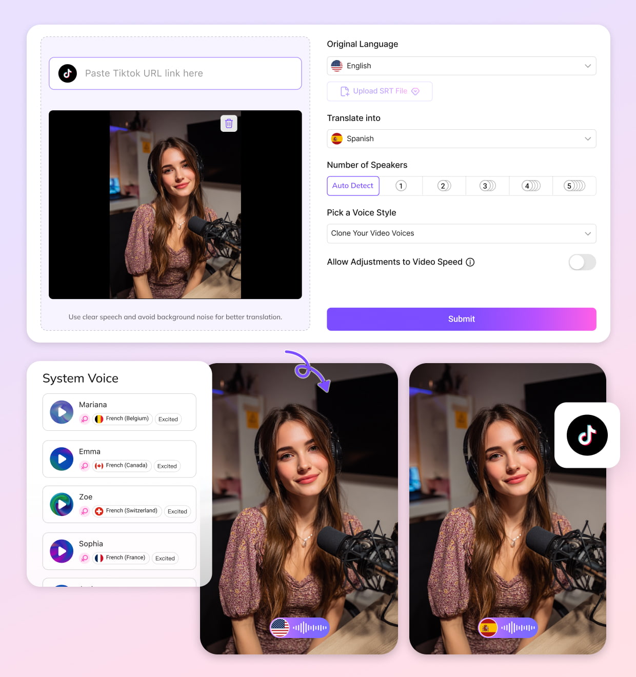 How to Translate TikTok Videos Online with VMEG