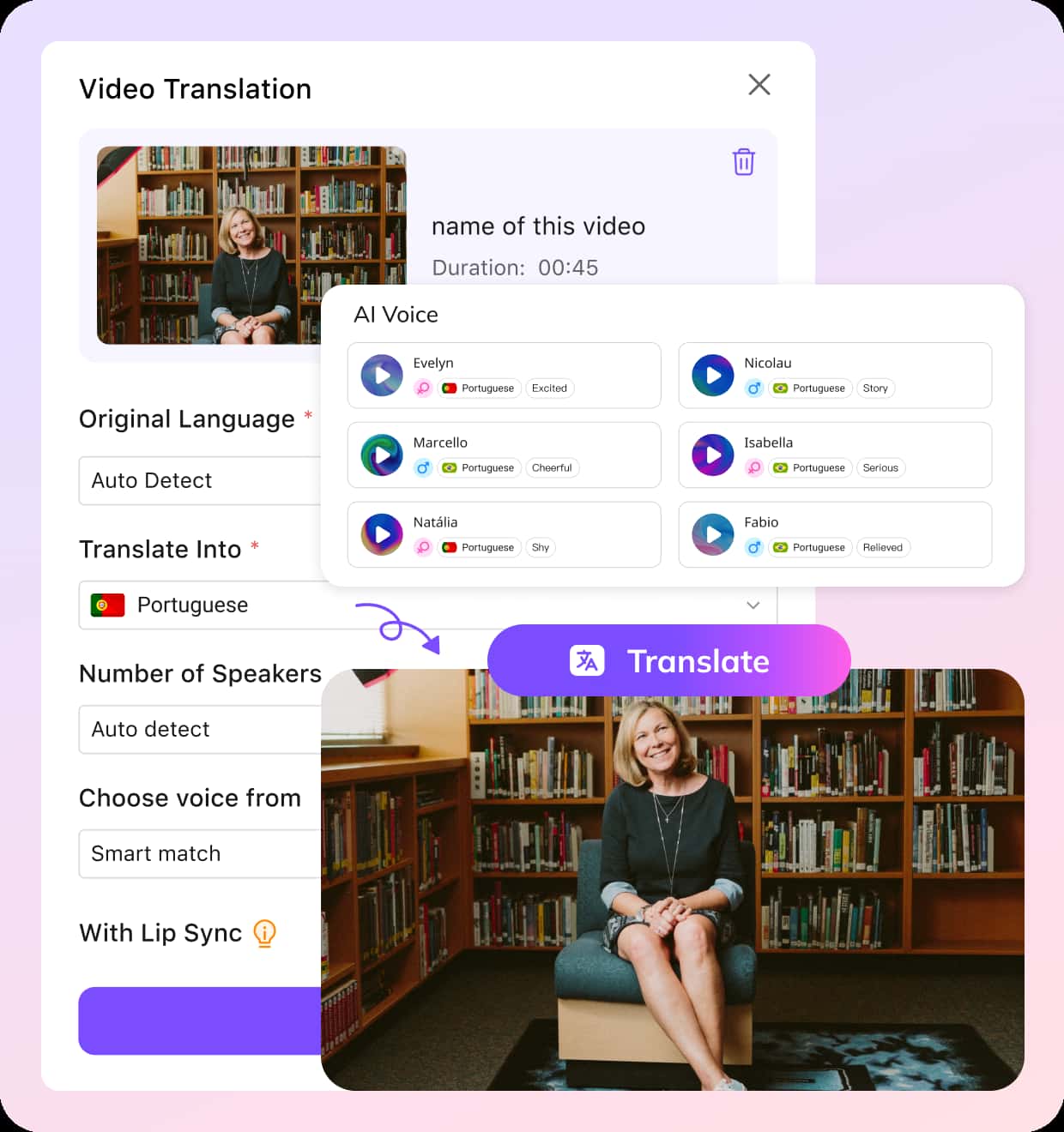 How to Translate a Video from English to Portuguese
