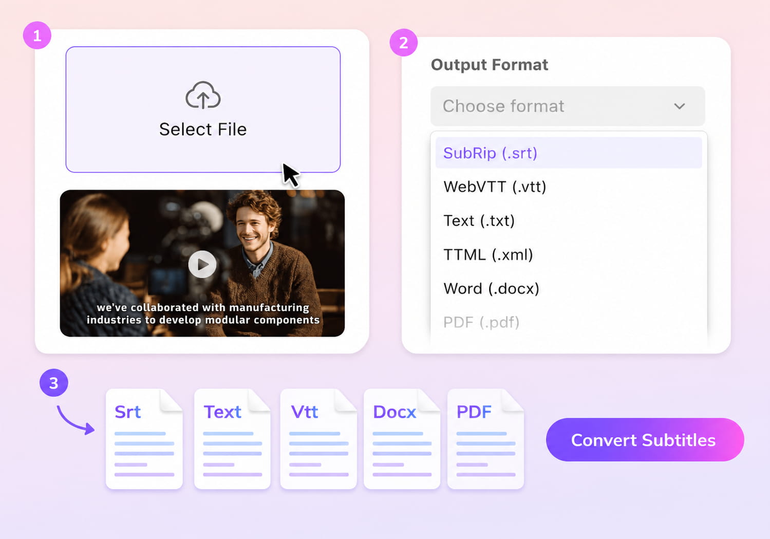 How to Convert XML to SRT with VMEG AI