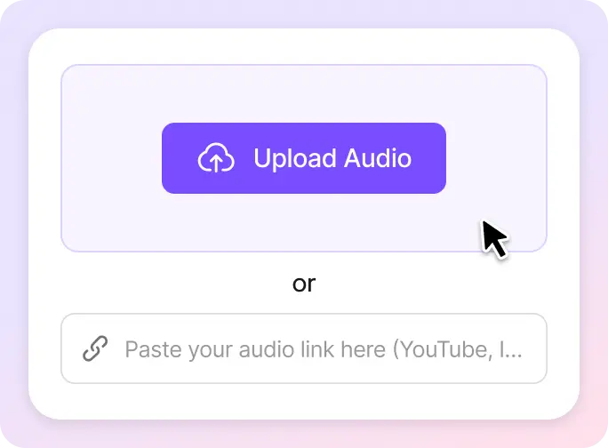 Import Your Audio or Video with Male Voices
