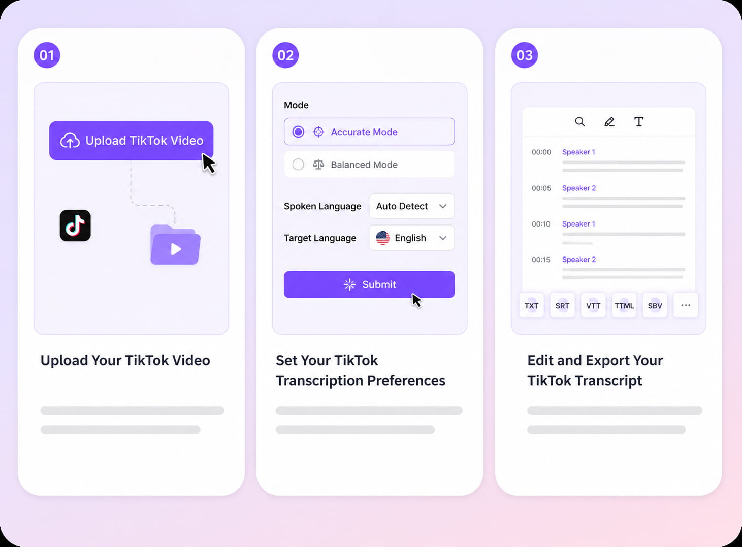How to Transcribe TikTok Video to Text with AI