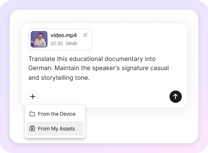Enter Prompt and Upload Files
