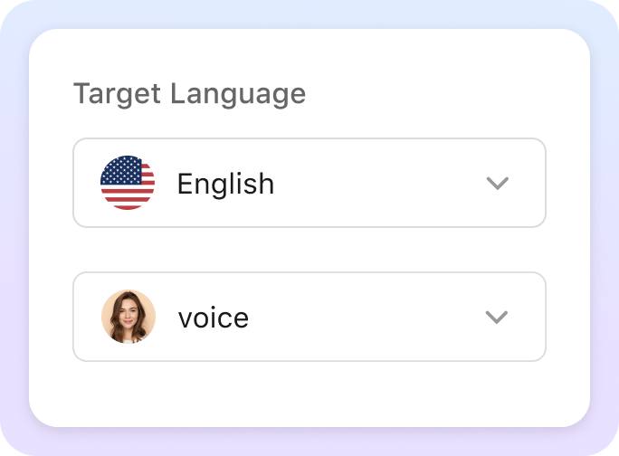 Set Source and Target Languages