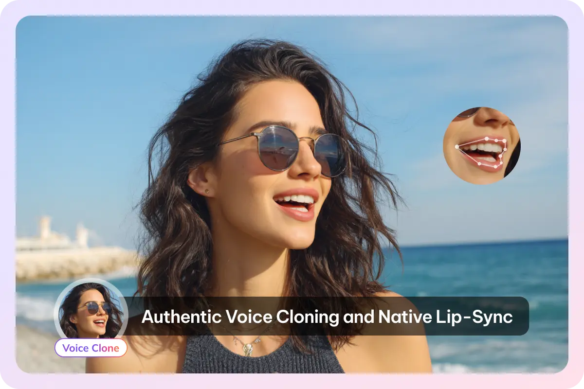 Voice Cloning and Native Lip Sync