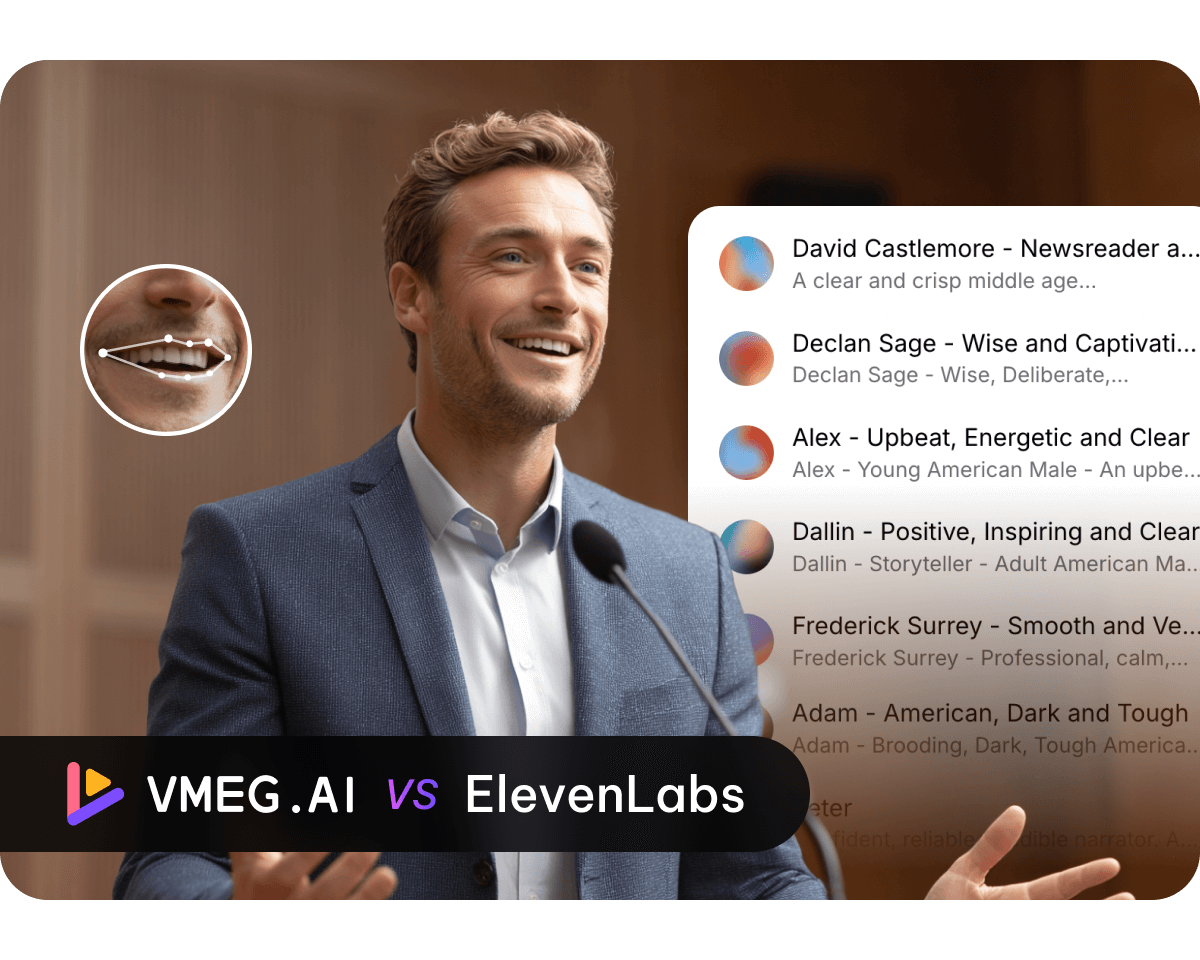 VMEG AI vs ElevenLabs