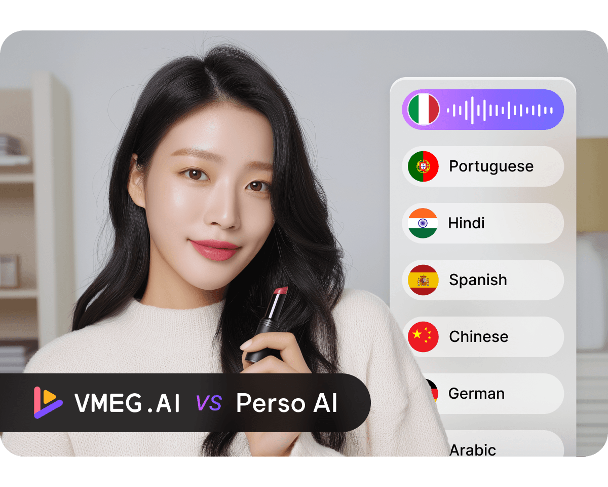 VMEG: Perso AI Dubbing & Video Translator Alternative